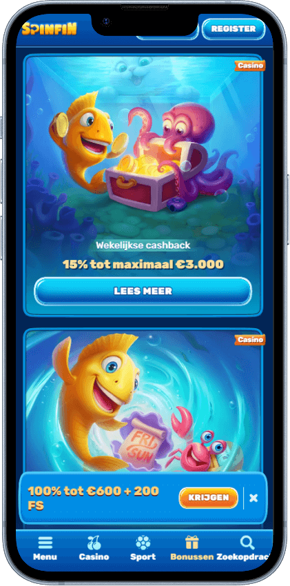 Spinfin Casino Bonussen